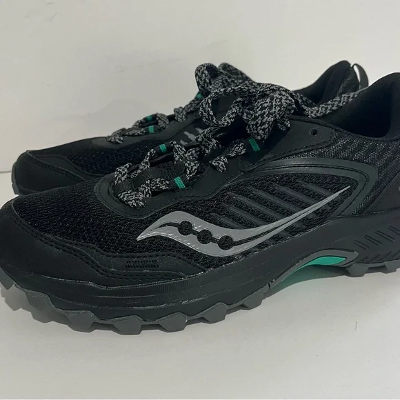 Saucony Excursion TR Trail Hiking Shoes S10668-10 Black/Mint Women's Size 9.5 - Picture 3 of 14